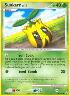 Sunkern Common card from Secret Wonders