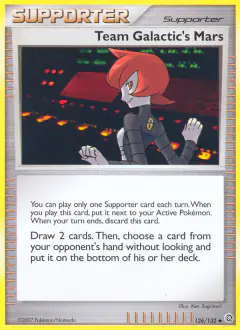 Team Galactic's Mars Uncommon card from Secret Wonders
