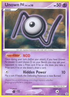 Unown [N] Uncommon card from Secret Wonders