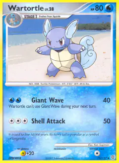 Wartortle Uncommon card from Secret Wonders