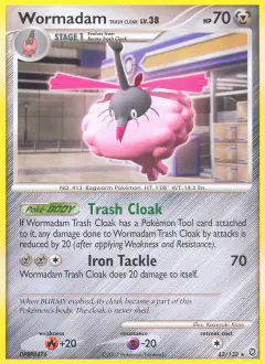 Wormadam Trash Cloak Rare card from Secret Wonders