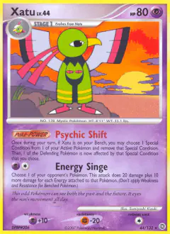 Xatu Rare card from Secret Wonders
