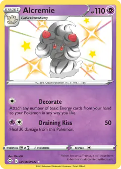 Alcremie Rare Shiny card from Shining Fates