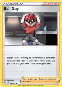 Ball Guy Uncommon card from Shining Fates