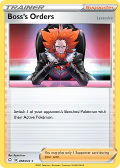 Boss's Orders Rare card from Shining Fates