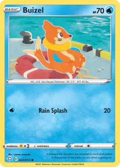 Buizel Common card from Shining Fates