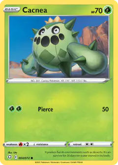 Cacnea Common card from Shining Fates
