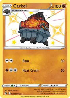 Carkol Rare Shiny card from Shining Fates
