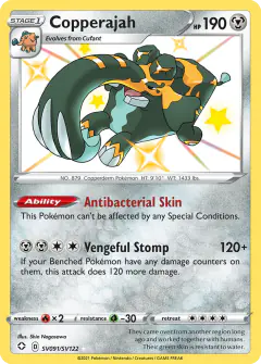 Copperajah Rare Shiny card from Shining Fates