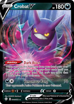 Crobat V Rare Holo V card from Shining Fates