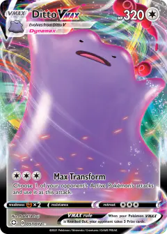 Ditto VMAX Rare Holo VMAX card from Shining Fates