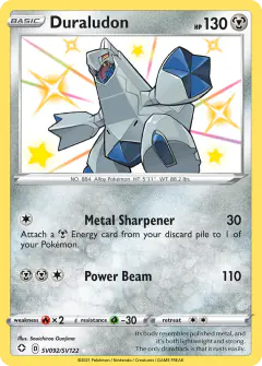 Duraludon Rare Shiny card from Shining Fates