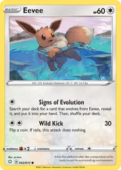 Eevee Common card from Shining Fates