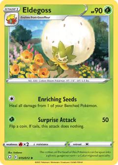 Eldegoss Uncommon card from Shining Fates
