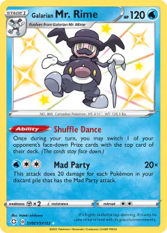 Galarian Mr. Rime Rare Shiny card from Shining Fates