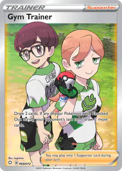 Gym Trainer Rare Ultra card from Shining Fates