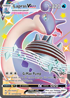 Lapras VMAX Rare Holo VMAX card from Shining Fates