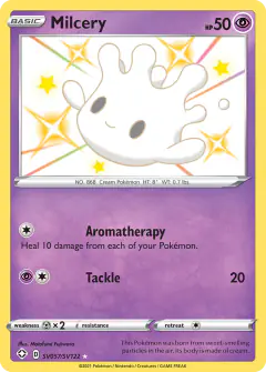 Milcery Rare Shiny card from Shining Fates