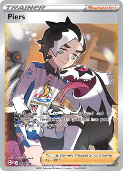 Piers Rare Ultra card from Shining Fates