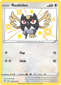 Rookidee Rare Shiny card from Shining Fates