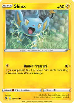 Shinx Common card from Shining Fates