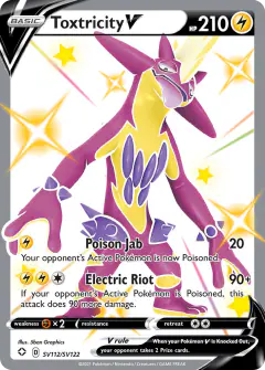 Toxtricity V Rare Holo V card from Shining Fates