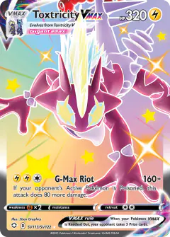 Toxtricity VMAX Rare Holo VMAX card from Shining Fates
