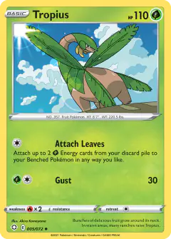 Tropius Uncommon card from Shining Fates