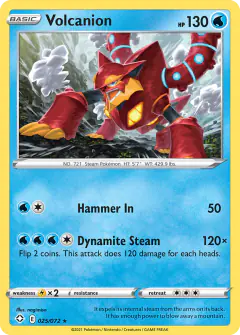 Volcanion Rare card from Shining Fates