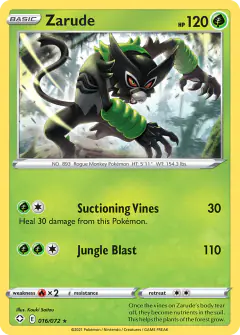 Zarude Rare card from Shining Fates