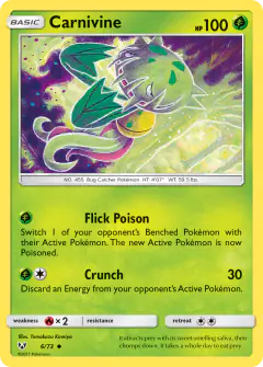Carnivine Uncommon card from Shining Legends