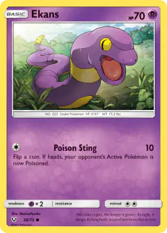 Ekans Common card from Shining Legends
