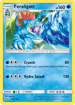 Feraligatr Uncommon card from Shining Legends