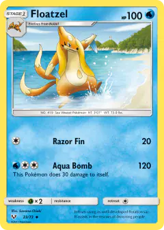 Floatzel Uncommon card from Shining Legends