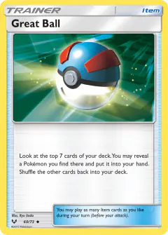 Great Ball Uncommon card from Shining Legends