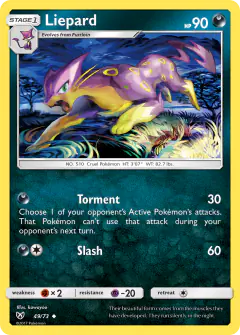 Liepard Uncommon card from Shining Legends