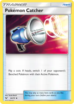 Pokémon Catcher Uncommon card from Shining Legends