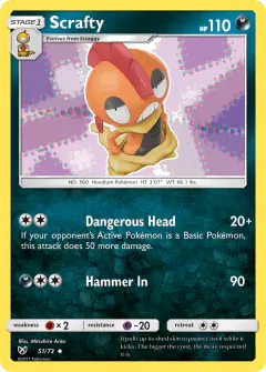 Scrafty Uncommon card from Shining Legends