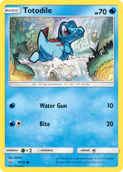Totodile Common card from Shining Legends
