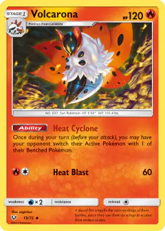 Volcarona Uncommon card from Shining Legends