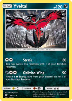 Yveltal Rare Holo card from Shining Legends