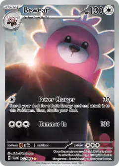 Bewear Illustration Rare card from Shrouded Fable