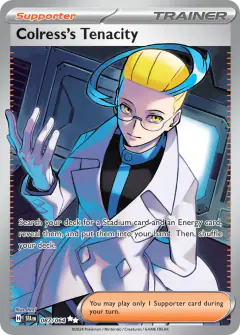 Colress's Tenacity Ultra Rare card from Shrouded Fable