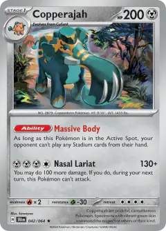 Copperajah Rare card from Shrouded Fable