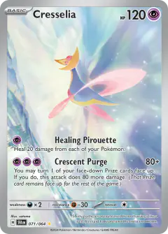 Cresselia Illustration Rare card from Shrouded Fable