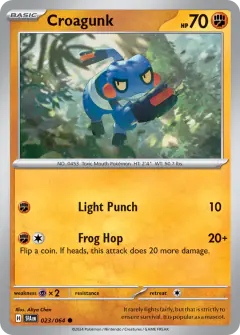 Croagunk Common card from Shrouded Fable