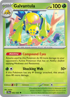 Galvantula Uncommon card from Shrouded Fable