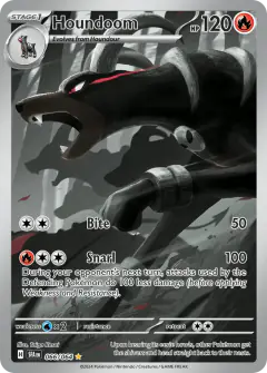Houndoom Illustration Rare card from Shrouded Fable