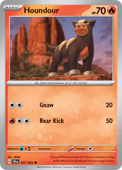 Houndour Common card from Shrouded Fable