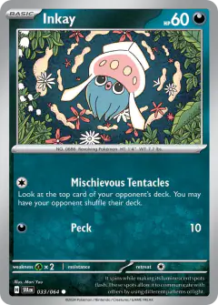 Inkay Common card from Shrouded Fable